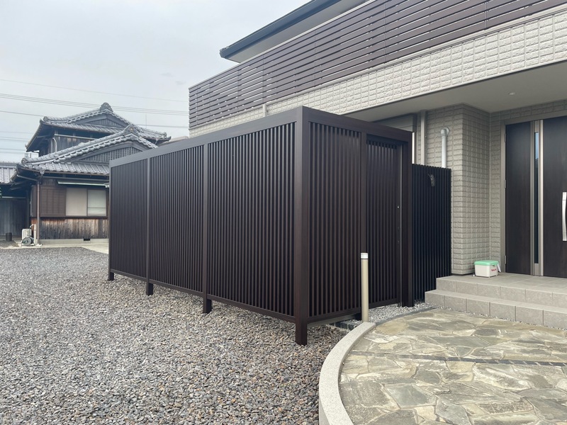 目隠しフェンスを設置しました🙈