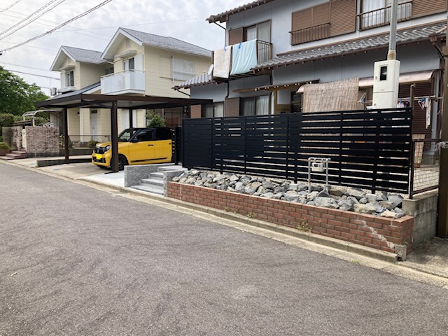 鈴鹿市　リガーデン・車庫拡幅工事　完成致しました！