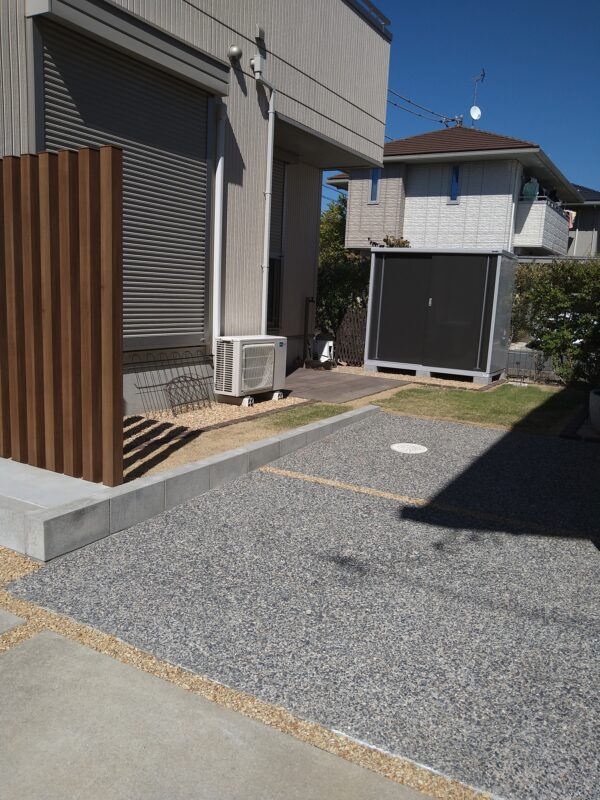 シンプルな車庫拡幅の中に見える工夫