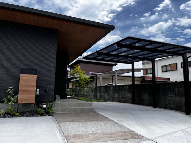 津 シンプル 新築外構