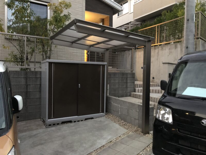 駐車場周りの工事