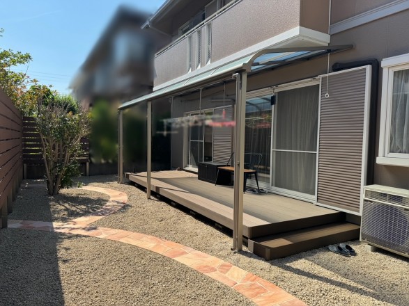 ウッドデッキやテラス屋根のリガーデン