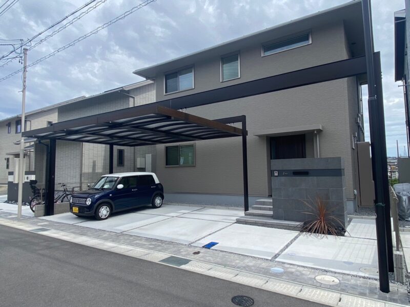 桑名　モダン　新築外構