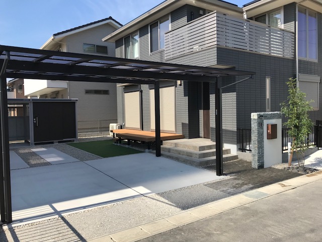 カーポート工事完成　in菰野